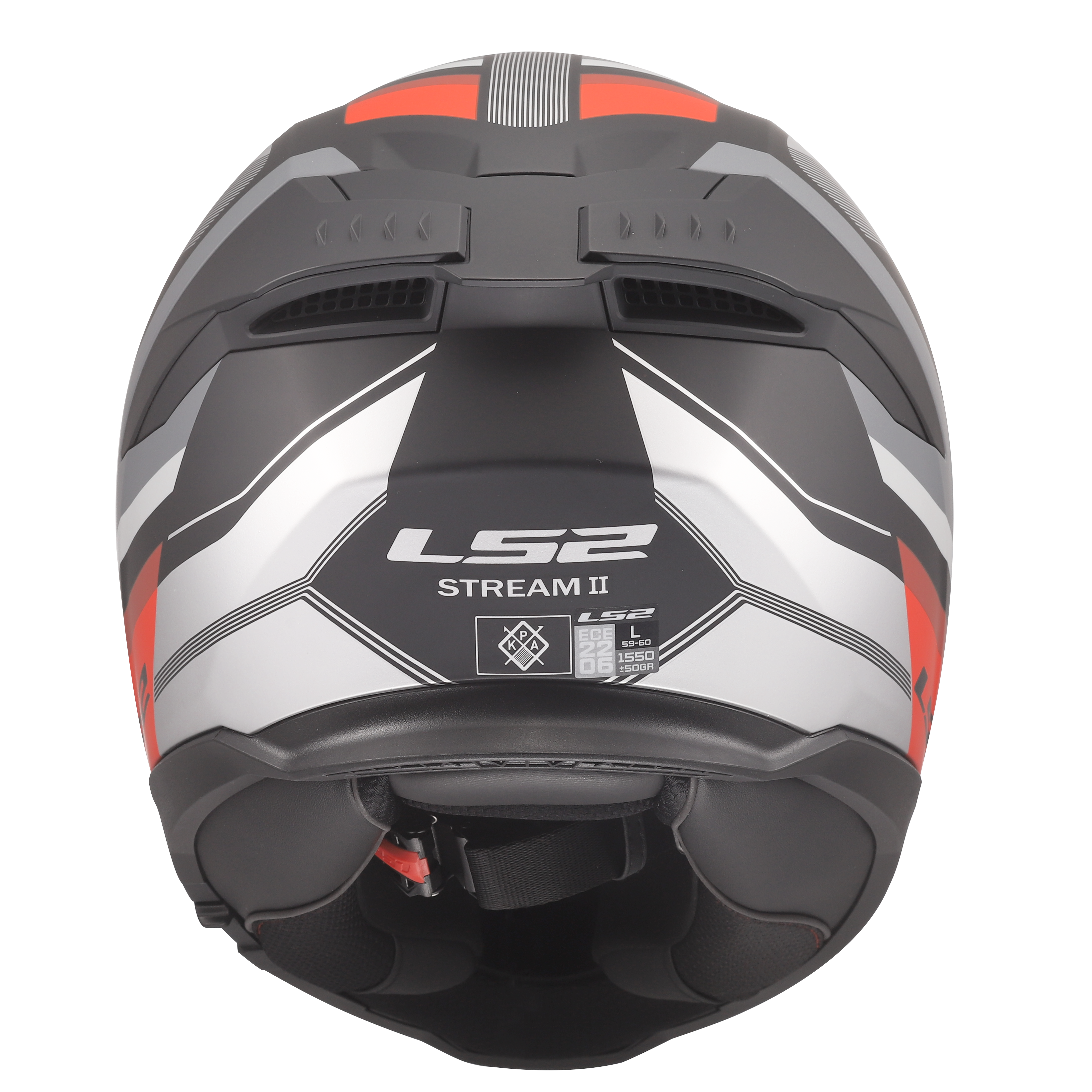 LS2 FF808 STREAM II  VINTAGE MATT BLACK GREY RED (7)